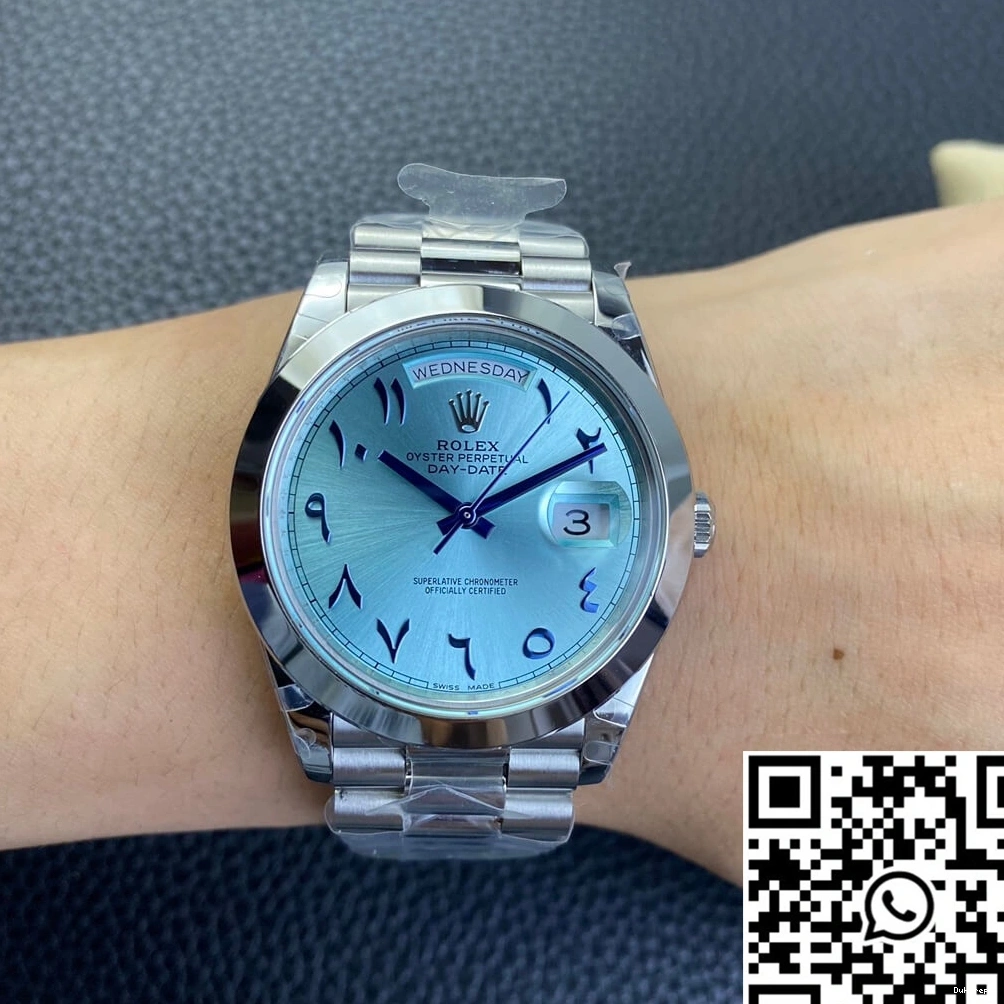 Steel Blue Day Middle Date East Stainless Dial BP Ice Customization Rolex Factory 0103